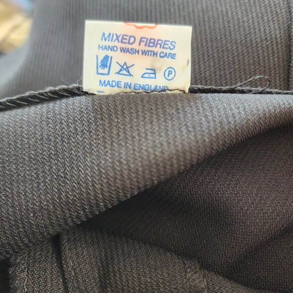 90s Y2K Black Mini Vintage Skirt Size S Made in England - Picture 6 of 7